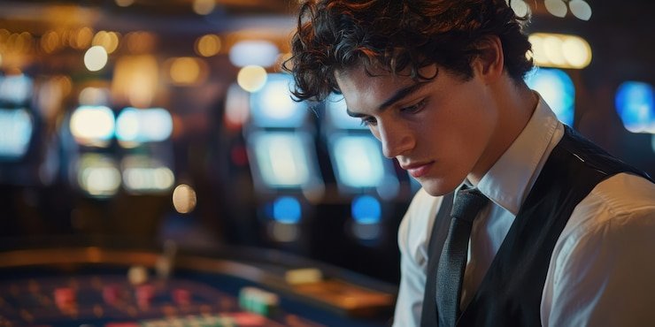menang club Ikan Jackpot live dealer table with card deck and betting interface